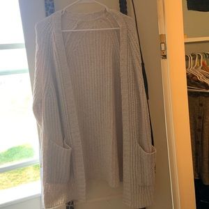 Cream American eagle cardigan sweater